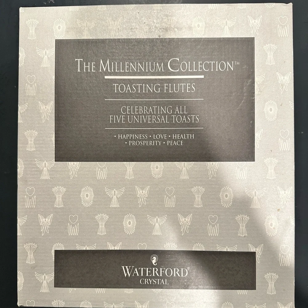 The Millennium Collection Toasting Flutes - Waterford Crystal 🥂 - Picture 3 of 5
